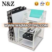 NZ M34 Table Office Documents Organizer Acrylic Desk Stationery Holder